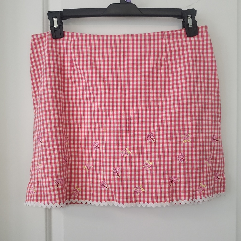 3/$20 Island Republic hot pink check skort sz 14